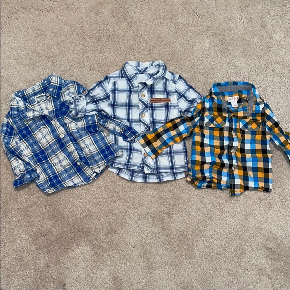 3 Flannel Shirts
